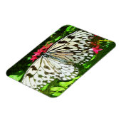 Abstract impressionisme met papieren vlindervlinde magneet (Linkerzijde)