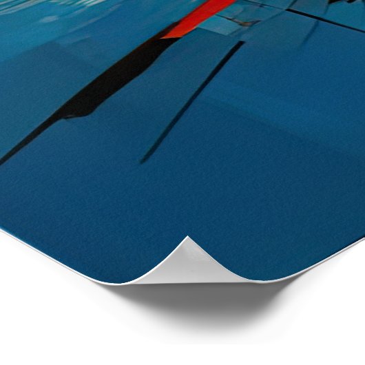 Abstract impressionisme minimalisme 3:2 poster (Hoek)