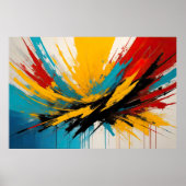 Abstract impressionisme minimalisme 3:2 poster (Voorkant)