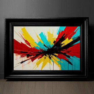Abstract impressionisme minimalisme 3:2 poster