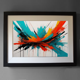 Abstract impressionisme minimalisme 3:2 poster