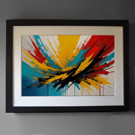 Abstract impressionisme minimalisme 3:2 poster