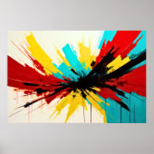 Abstract impressionisme minimalisme 3:2 poster (Voorkant)