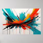 Abstract impressionisme minimalisme 3:2 poster (Voorkant)