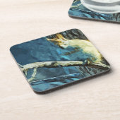 Abstract impressionisme van de Amerikaanse rode ee Bier Onderzetter (Linkerzijde)