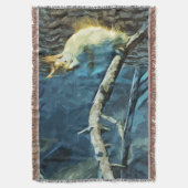 Abstract impressionisme van de Amerikaanse rode ee Deken (Voorkant Verticaal)