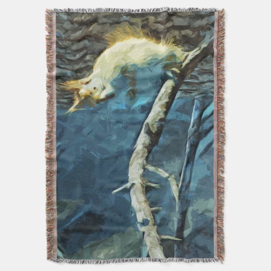 Abstract impressionisme van de Amerikaanse rode ee Deken (Voorkant Verticaal)