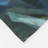 Abstract impressionisme van de Amerikaanse rode ee Fleece Deken (Hoek)