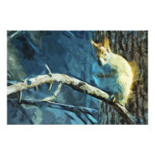 Abstract impressionisme van de Amerikaanse rode ee Foto Afdruk (Voorkant)