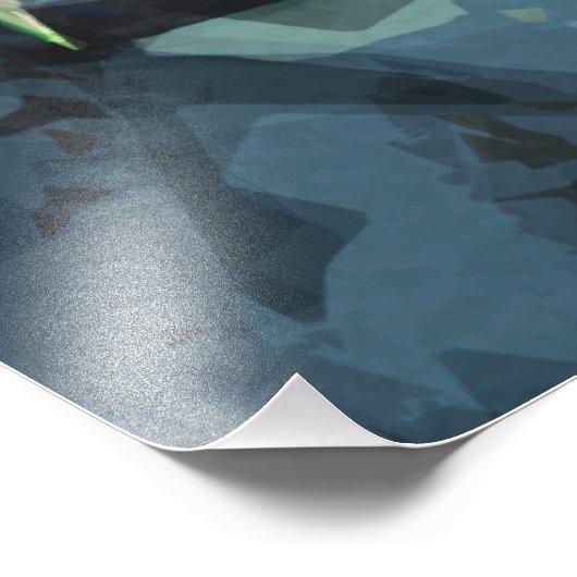 Abstract impressionisme van de Amerikaanse rode ee Foto Afdruk (Hoek)