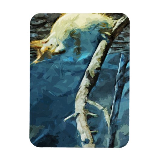 Abstract impressionisme van de Amerikaanse rode ee Magneet (Verticaal)