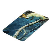 Abstract impressionisme van de Amerikaanse rode ee Magneet (Linkerzijde)