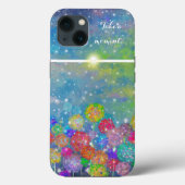 Abstract impressionistisch veld bloemen Case-Mate iPhone case (Achterkant)