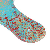 Abstract in Aqua-Blauw, Rood en Geel Snijplank (Hoek)