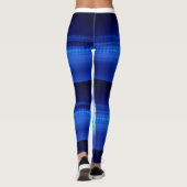 Abstract in Blauw #1 Leggings (Achterkant)