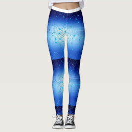 Abstract in Blauw #1 Leggings