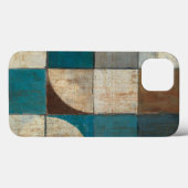 Abstract in Blauw en Bruin Case-Mate iPhone Case (Achterkant (horizontaal))