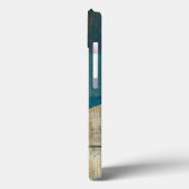Abstract in Blauw en Bruin Case-Mate iPhone Case (Achterkant / Links)