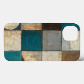 Abstract in blauw en bruin Case-Mate iPhone case (Achterkant (horizontaal))