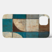 Abstract in blauw en bruin Case-Mate iPhone case (Achterkant (horizontaal))
