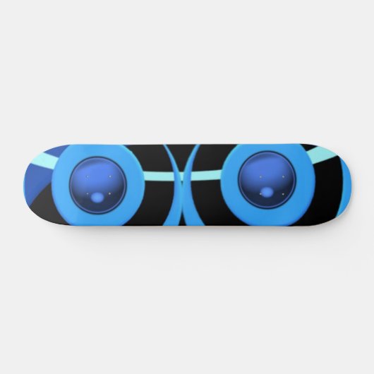 Abstract in blauw en zwarten. skateboard (Horizontaal)