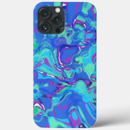 Abstract in Blues, Greens & Purples Case-Mate iPhone Case