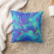 Abstract in Blues, Greens & Purples