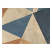 Abstract in Blues, Tan, and Rust Tablecloth Tafelkleed (Voorkant (Horizontaal))
