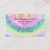 Abstract - in brand met Psychedelische regenboogkl Visitekaartje (Achterkant)
