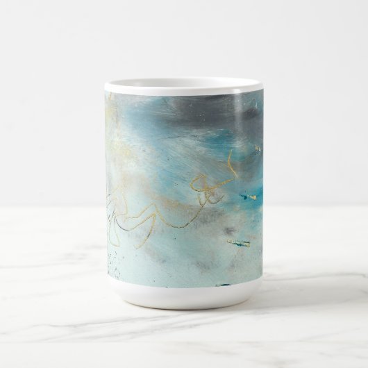 Abstract in Cold Wax & Oils Koffiemok (Center)