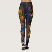 abstract in de kleuren van de late zonsondergang leggings (Achterkant)