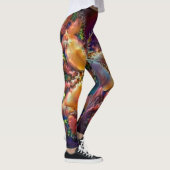 abstract in de kleuren van de late zonsondergang leggings (Rechts)