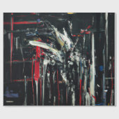 Abstract in donkere kleuren cadeaupapier (Vlak)