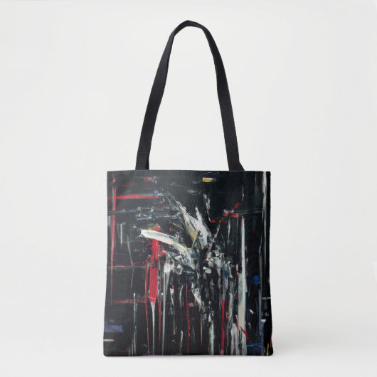 Abstract in donkere kleuren tote bag (Voorkant)