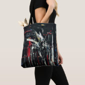 Abstract in donkere kleuren tote bag (Dichtbij)
