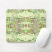 Abstract in Geel, Limoen, en Roze Muismat (Met muis)