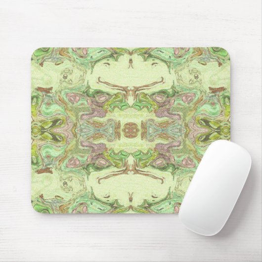  Abstract in Geel, Limoen, en Roze Muismat (Met muis)