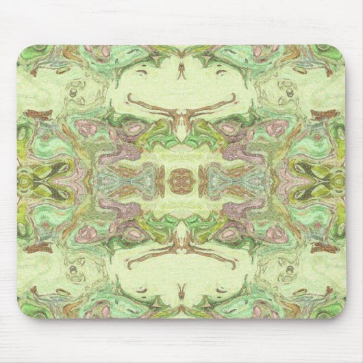 Abstract in Geel, Limoen, en Roze Muismat (Voorkant)