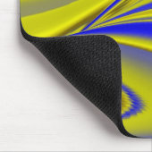 Abstract in goudgeel blauw muismat (Hoek)