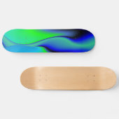Abstract in groen en blauw persoonlijk skateboard (Horizontaal)