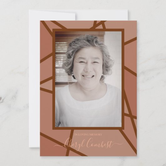 Abstract in het houden van geheugen begrafenis (Voorkant)