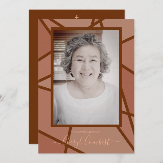 Abstract in het houden van geheugen begrafenis (Voorkant / Achterkant)