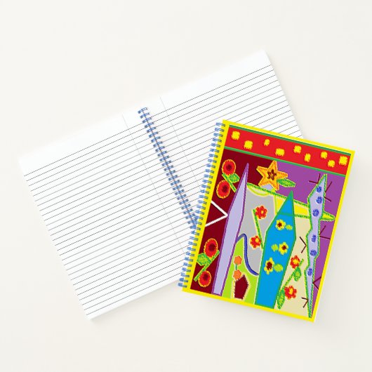 "Abstract in kleur" (Hardcover) spiraal Notitieboe Notitieboek (Binnen)