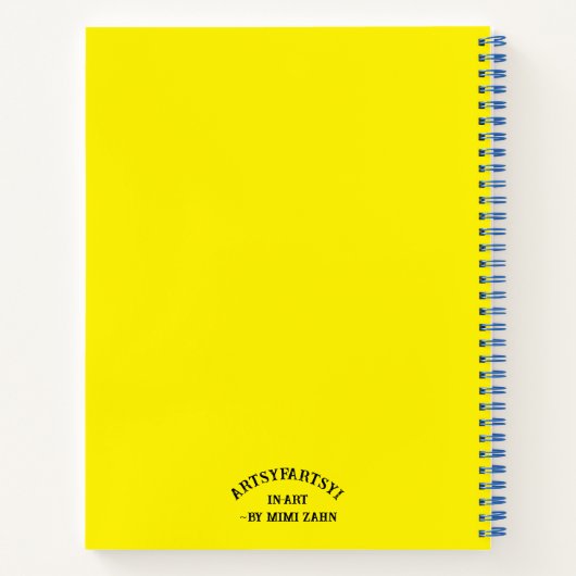 "Abstract in kleur" (Hardcover) spiraal Notitieboe Notitieboek (Achterkant)