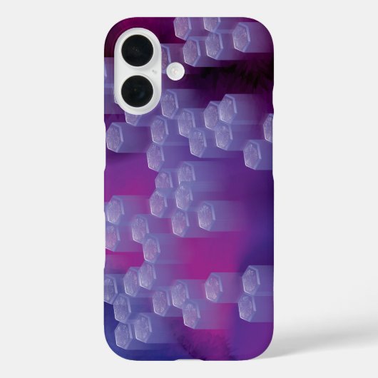 Abstract in paars Case-Mate iPhone case (Achterkant)