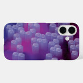 Abstract in paars Case-Mate iPhone case (Achterkant (horizontaal))