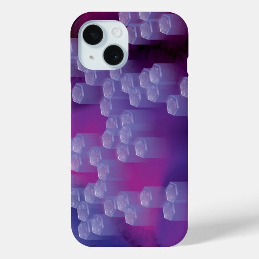 Abstract in paars Case-Mate iPhone case (Achterkant)