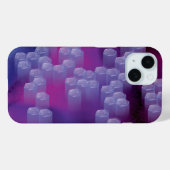 Abstract in paars Case-Mate iPhone case (Achterkant (horizontaal))