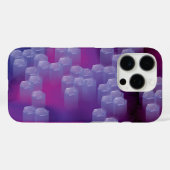 Abstract in paars Case-Mate iPhone case (Achterkant (horizontaal))