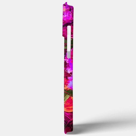 Abstract in paren, Sinaasappels en groenen Case-Mate iPhone Case (Achterkant / Links)